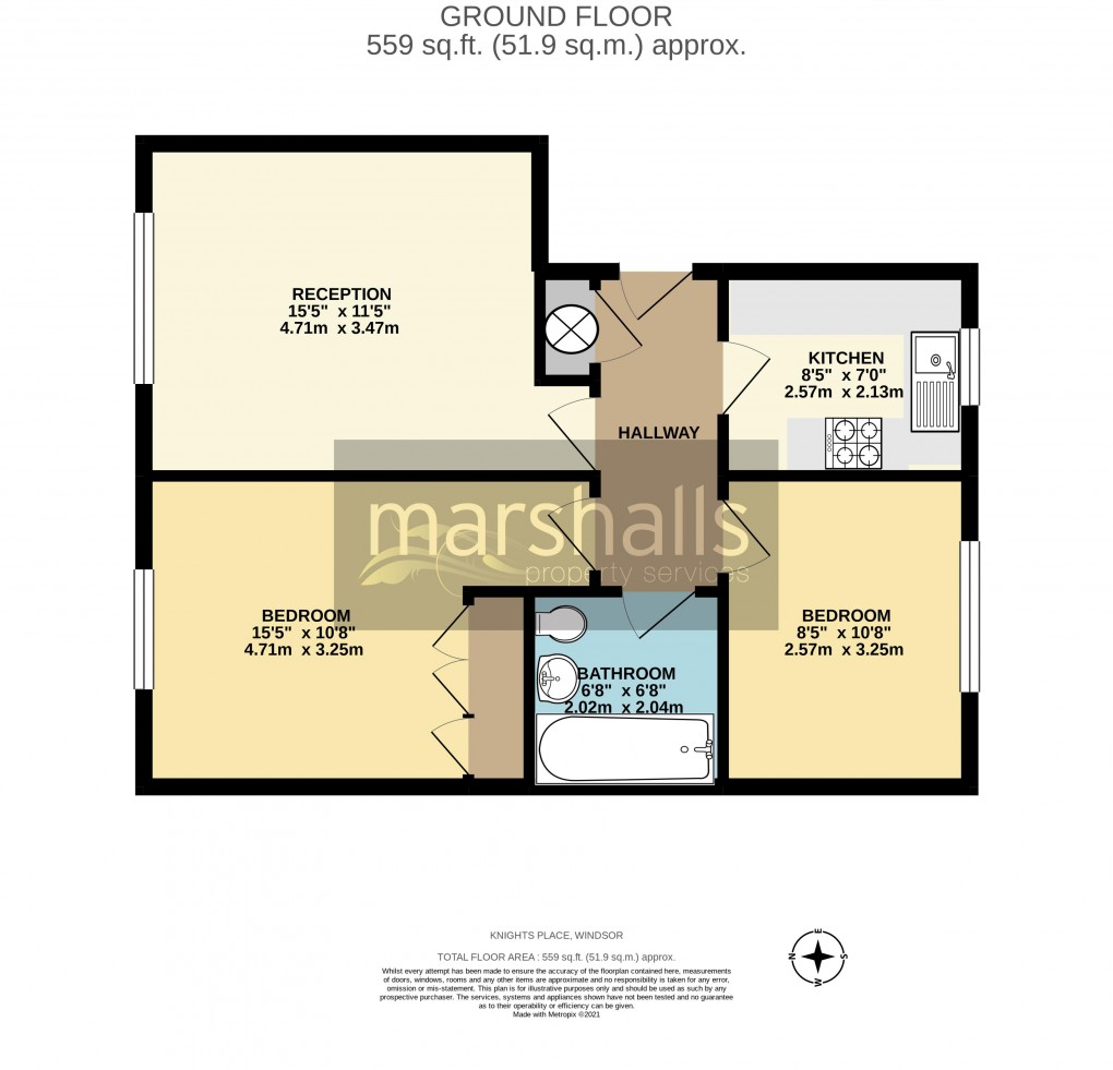 Floorplan for Knights Place, Windsor