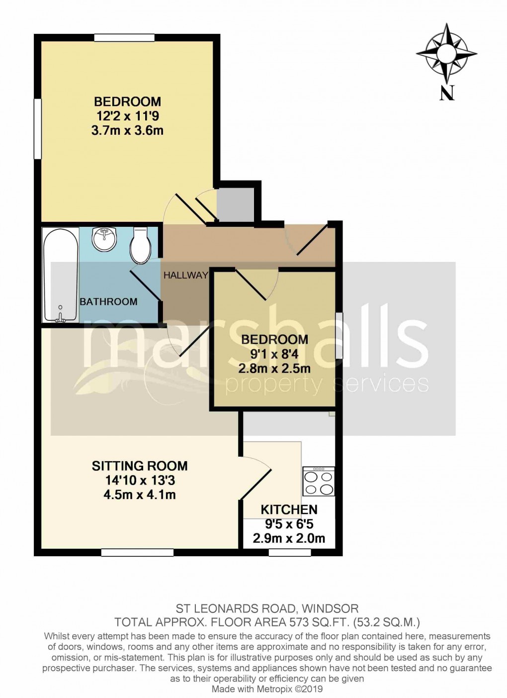 Floorplan for St Leonards Road, Windsor