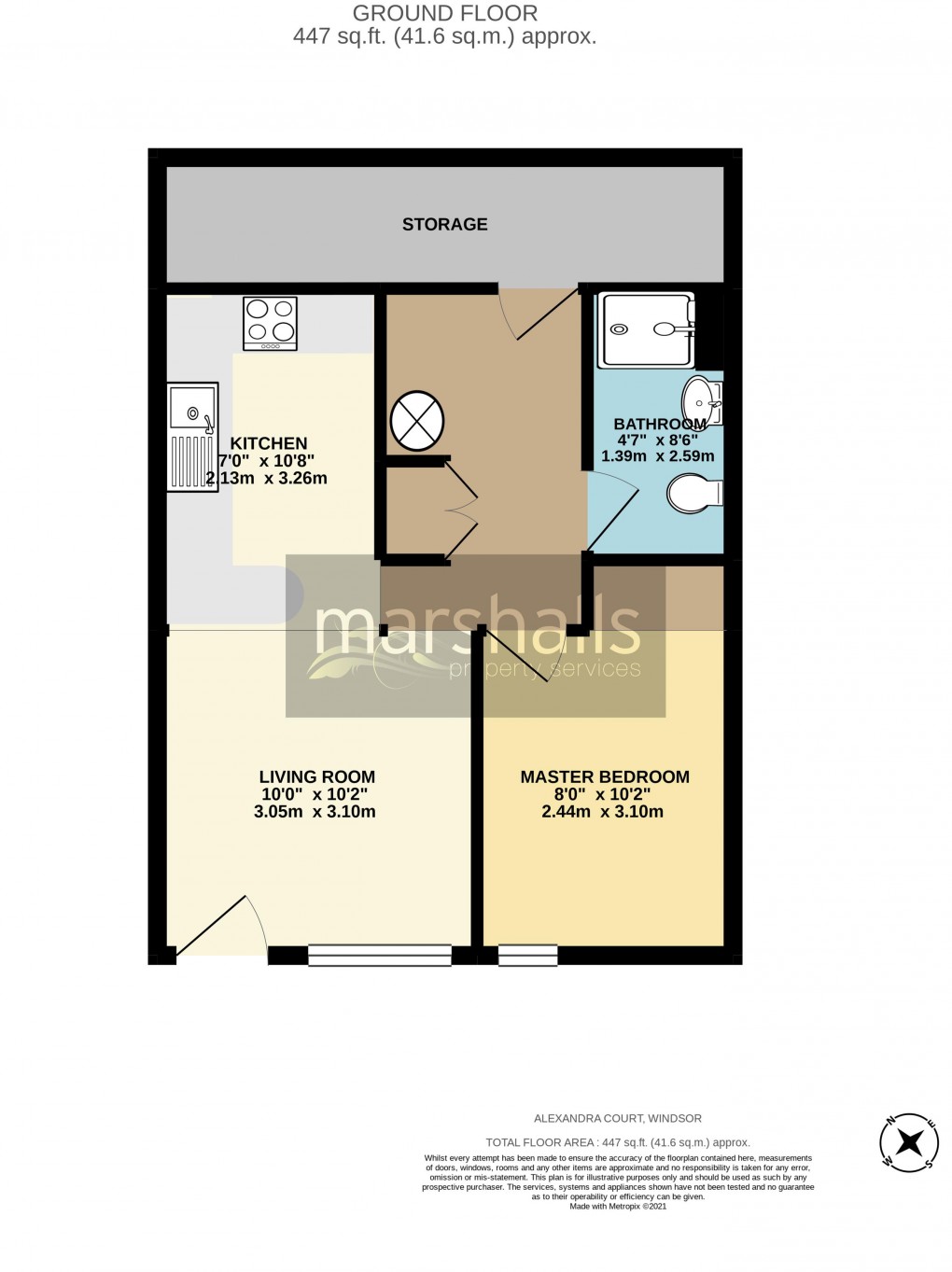 Floorplan for Alexandra Court, Windsor
