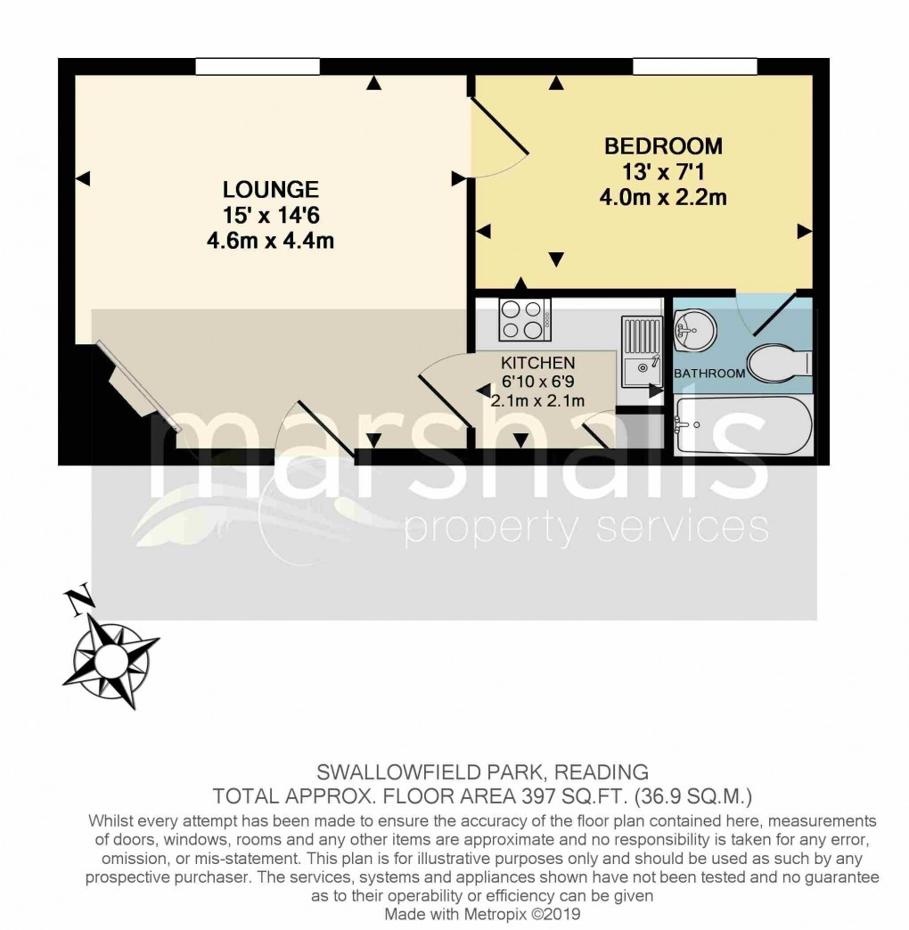 Floorplan for Swallowfield Park, Reading