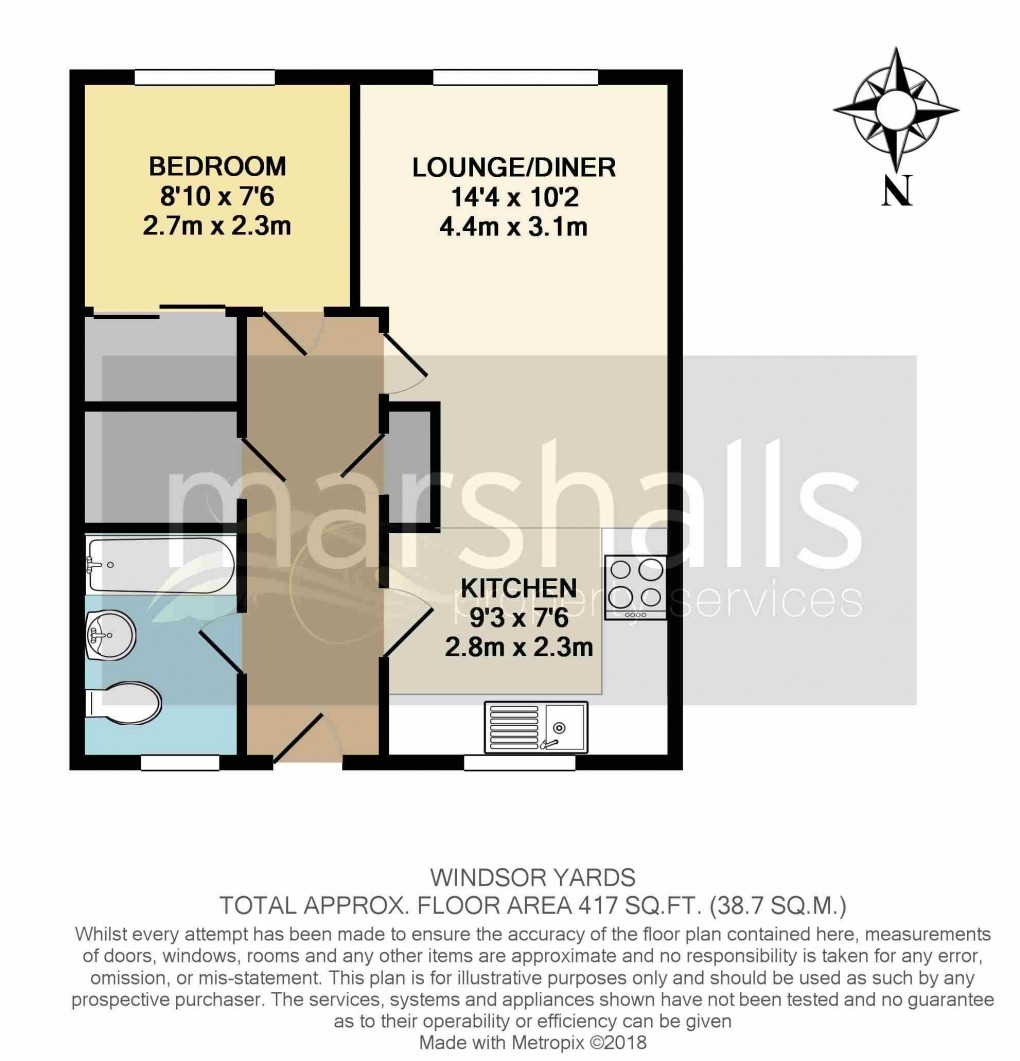 Floorplan for Windsor Yards, Windsor
