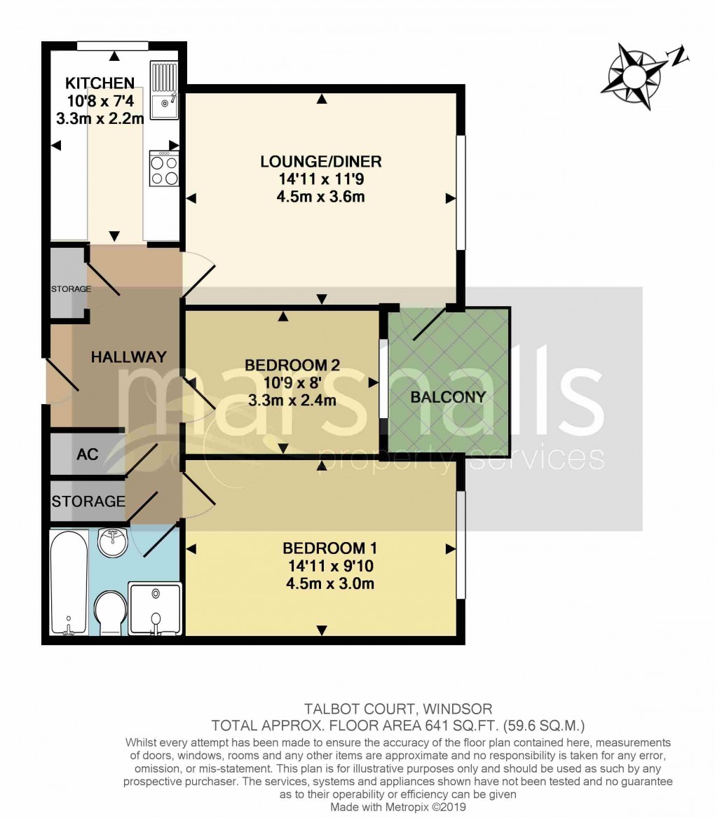 Floorplan for Talbot Court, Windsor