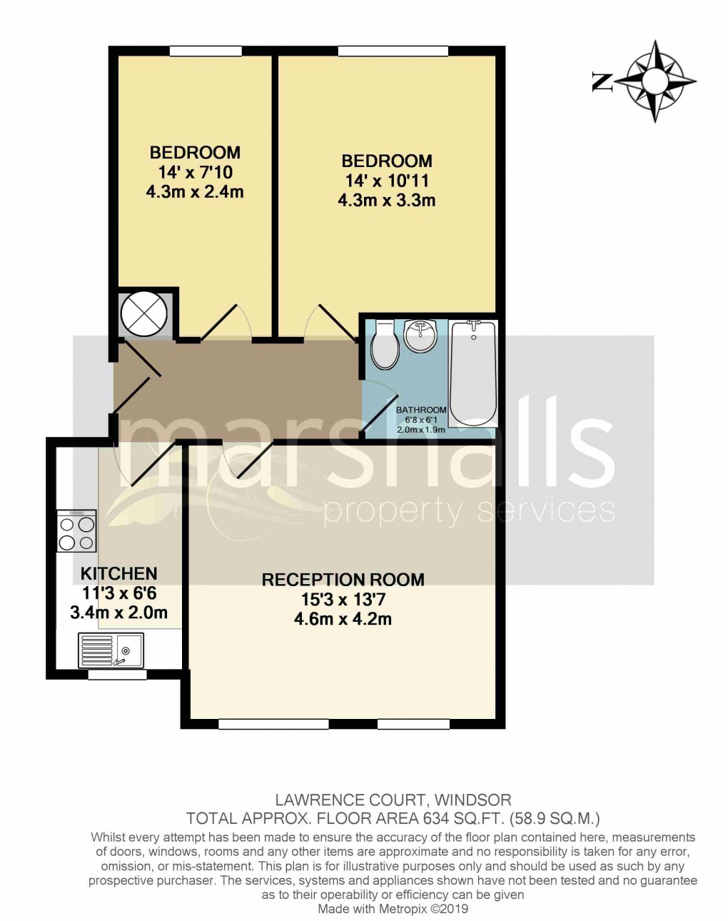 Floorplan for Alma Road, Windsor