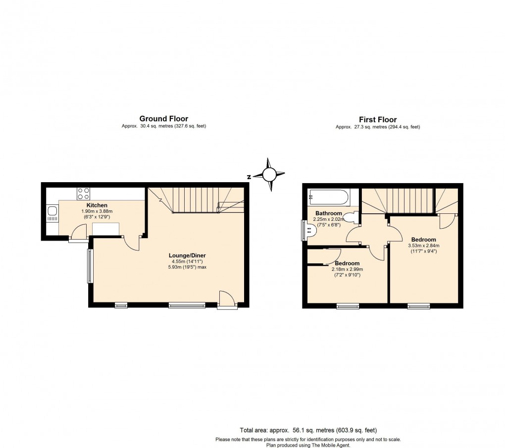 Floorplan for Prince Consort Cottages, Windsor