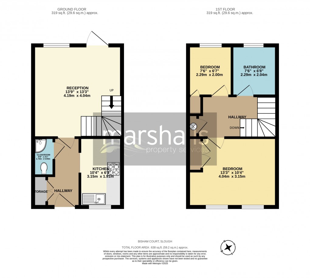 Floorplan for Bisham Court, Slough