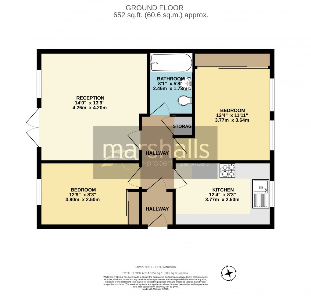 Floorplan for Lawrence Court, Windsor