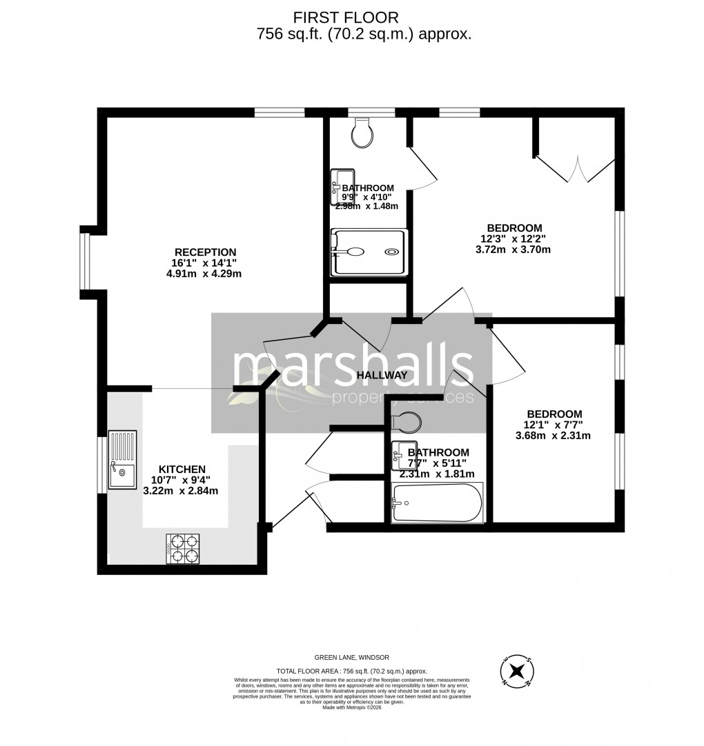Floorplan for Green Lane, Windsor